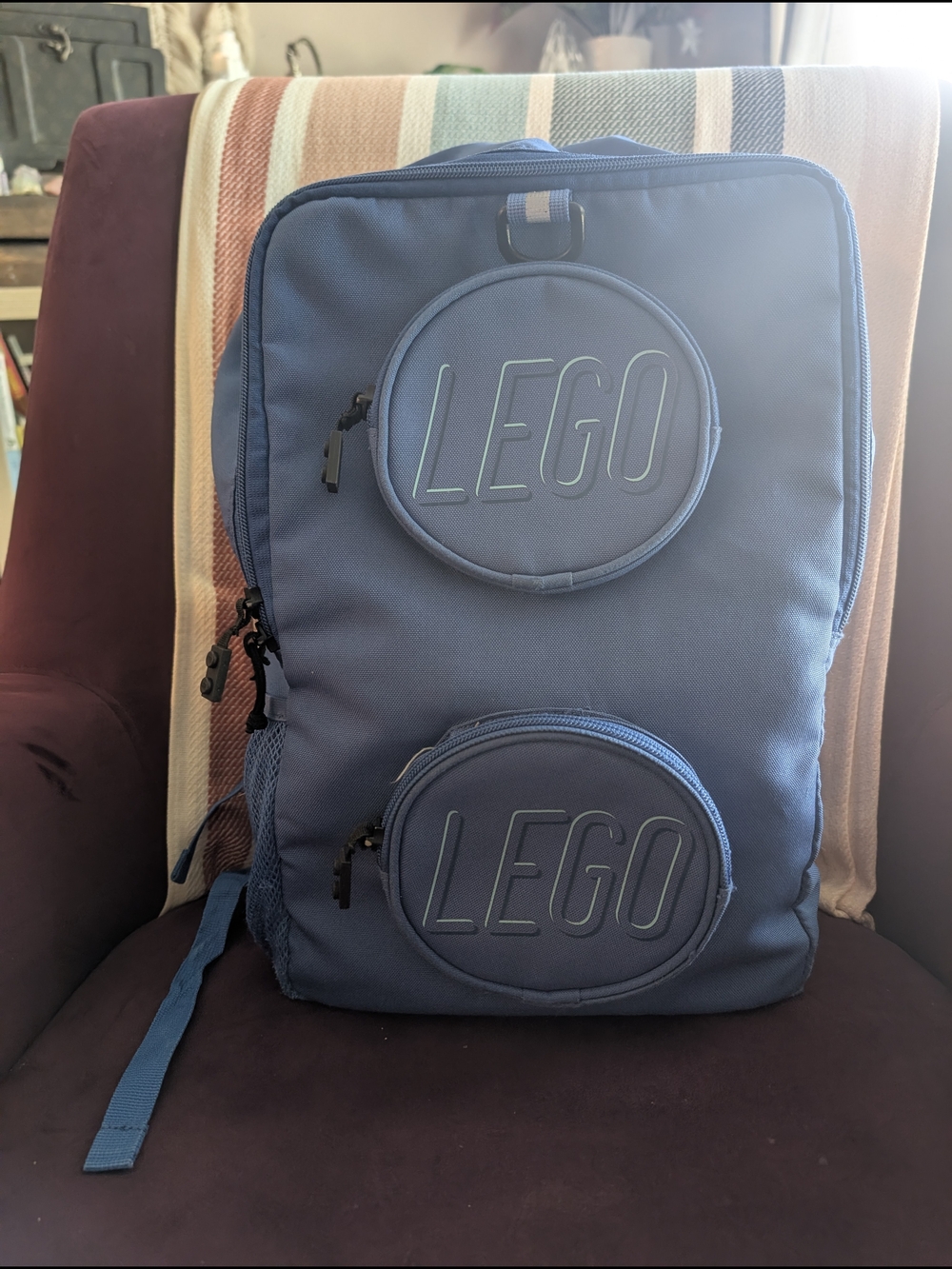 LEGO Men's Navy Blue Backpack with Front Pockets